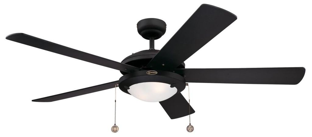 Ventilatore da soffitto Comet Nero 132 cm con luce e Immagine del prodotto 