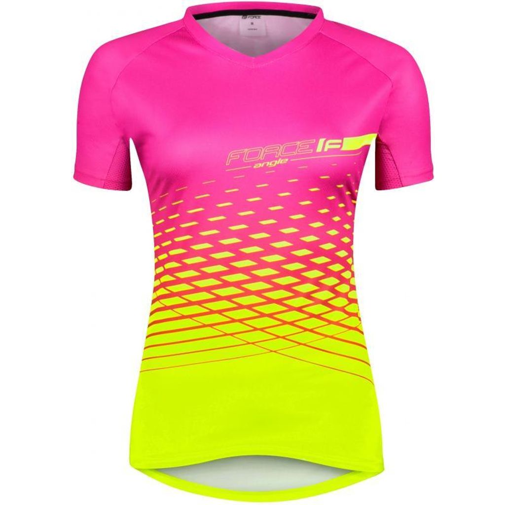 Force Angle MTB-Trikot Damen kurz pink-fluo größe XS 9001531-XS