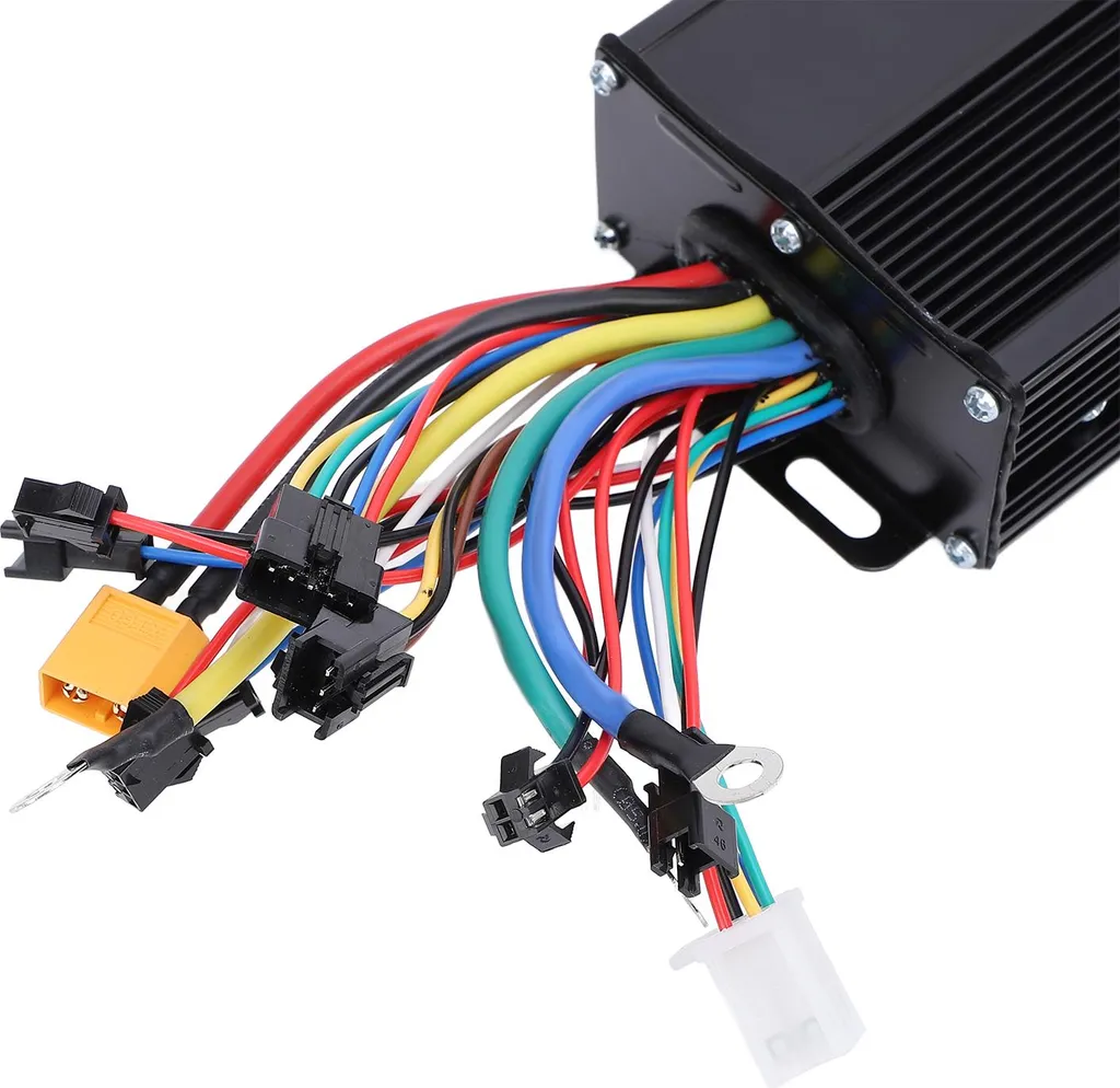 centralina sinusoidale 40A a 3 modalità con pannello di visualizzazione a colori LCD, kit di conversione ABS in lega di alluminio per scooter elettrici da bicicletta - 5