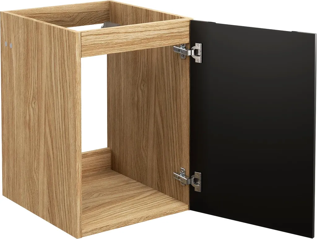 Petit Meuble de Salle de Bain 40 cm pour Rangement Sous Plan Noir - 3