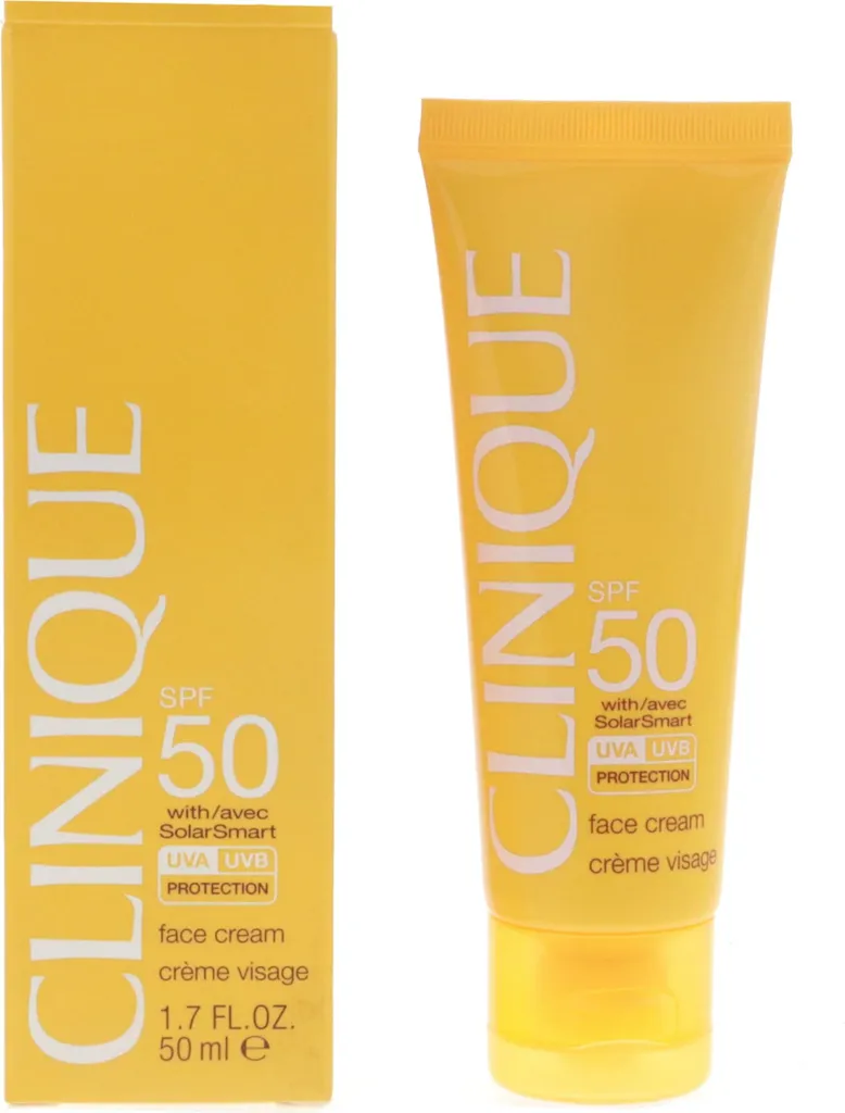 Clinique Sun Crème Visage SPF 50 - Soin Solaire Antioxydant et Anti-Âge 50 ml