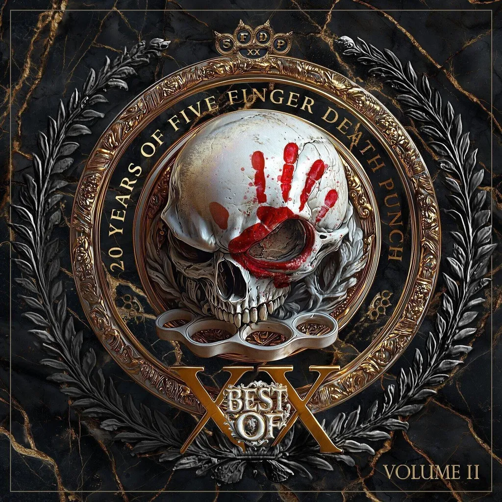 Album Vinyle Five Finger Death Punch Best Of Vol 2 Gold Black Smoke 2LP