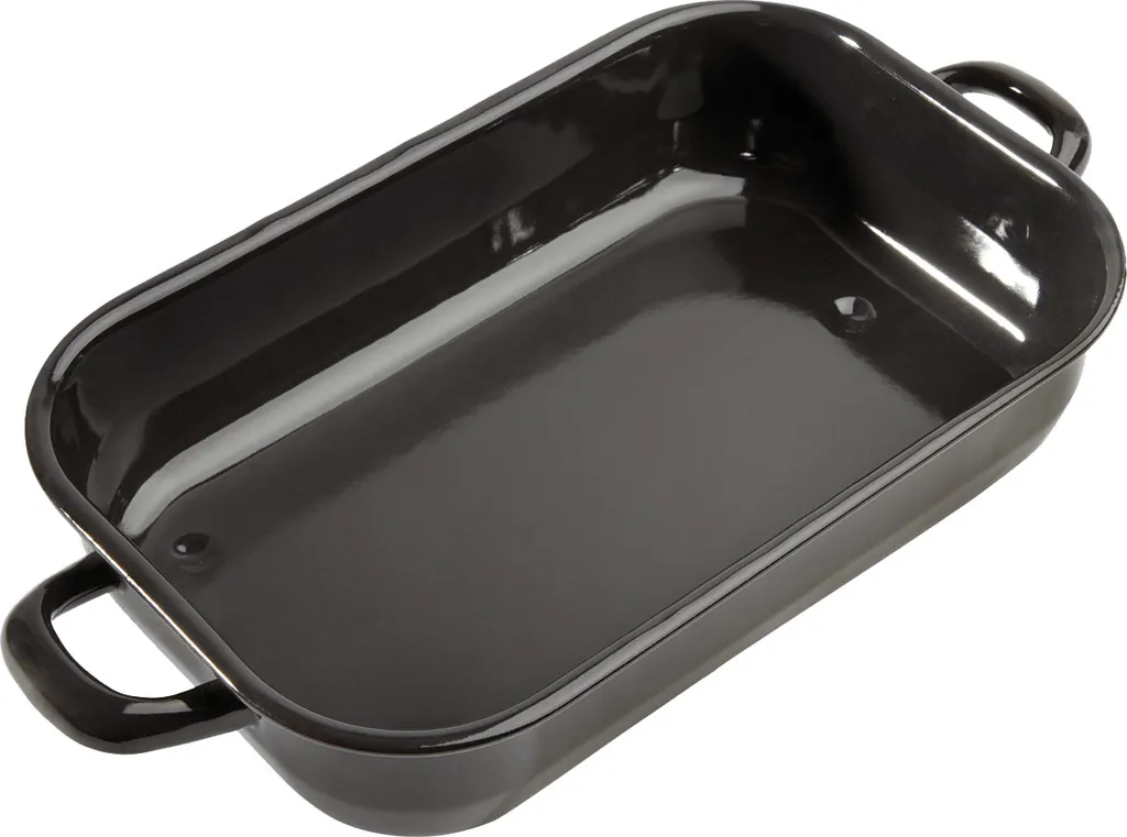 Karl Krüger Vierkantpfanne 32x22 cm | Teglia Smaltata Nera da Forno