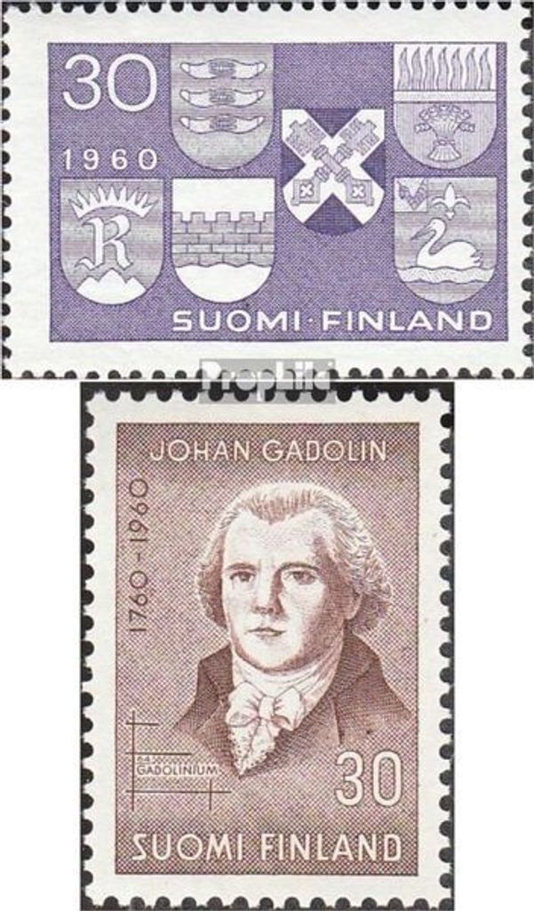 Briefmarken Finnland 1960 Mi 515,519 (kompl.Ausg.) gestempelt Stadterhebung