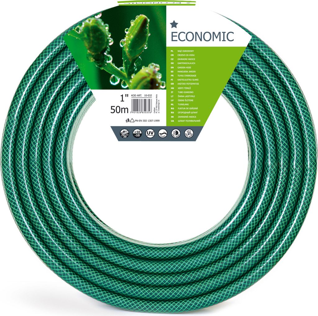 Zahradní hadice z PVC fi=1" délka 50 m v roli, ekonomická Obrázek produktu 