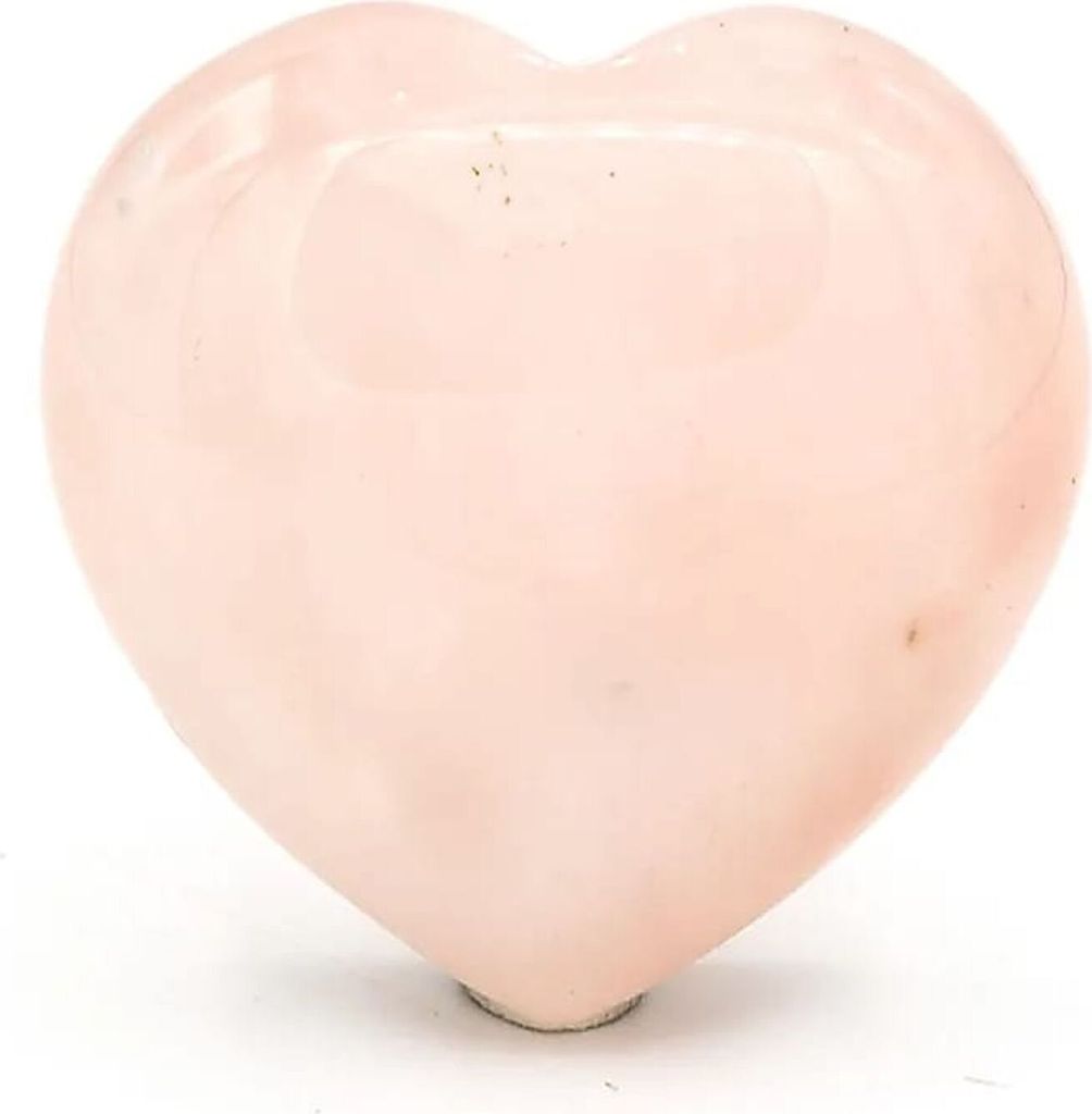 Pietre antistress a forma di cuore in quarzo rosa — Immagine del prodotto 