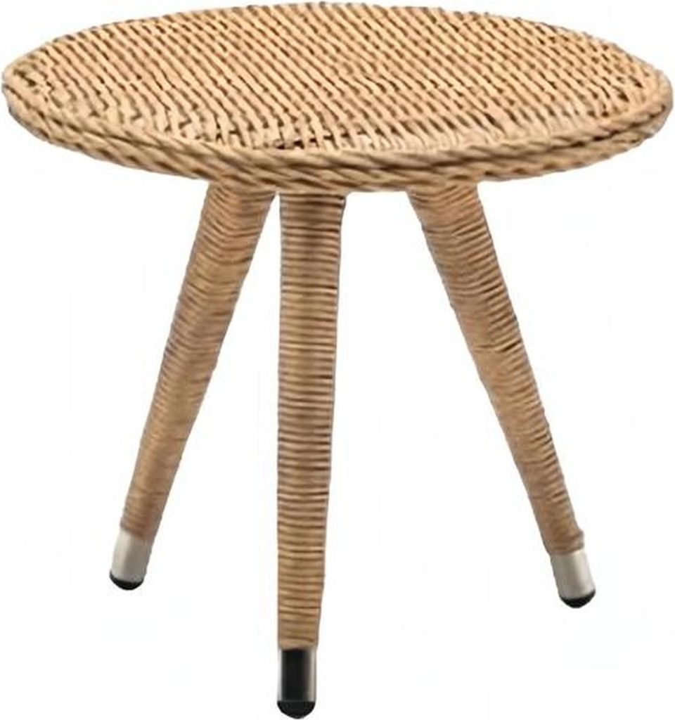 Couchtisch Luxus Möbel Terrasse Design Rattan Rund Modern Hochwertig Möbel