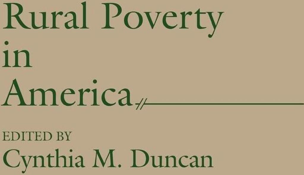 Rural Poverty in America