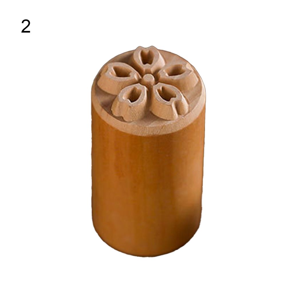 Keksstempel wiederverwendbares DIY Holz chinesischer Mondkuchen Gebäck Stempel Kuchen -Dekor -Werkzeug-2