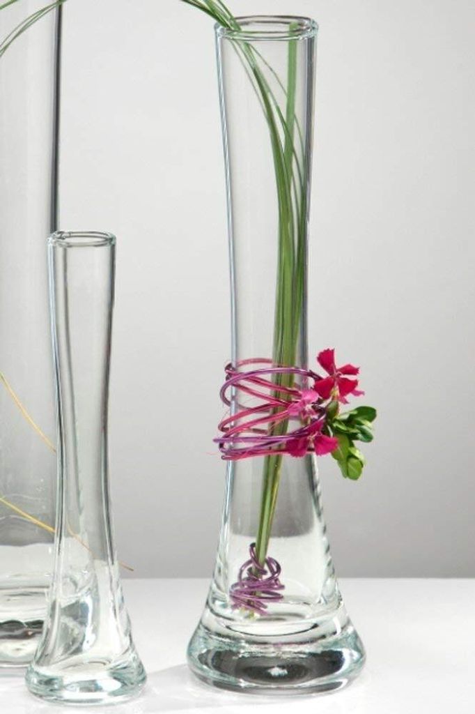 Vase Solifleur Glas 26cm Ø4cm klar Produktbild 