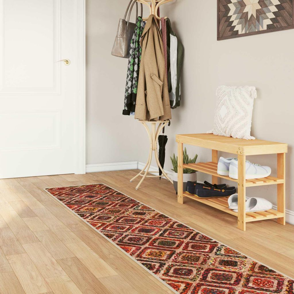 Teppichläufer MARSA Mehrfarbig 50 x 450 cm Polyester und PVC - Designerteppiche DE896