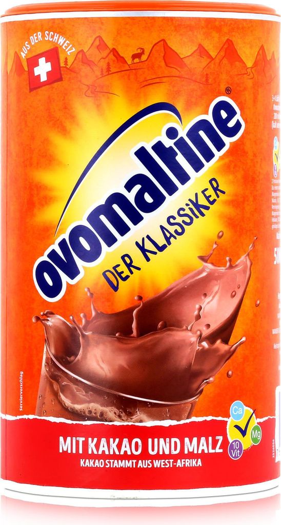 Ovomaltine Malzhaltiges Getränkepulver der Klassiker 500g Produktbild 