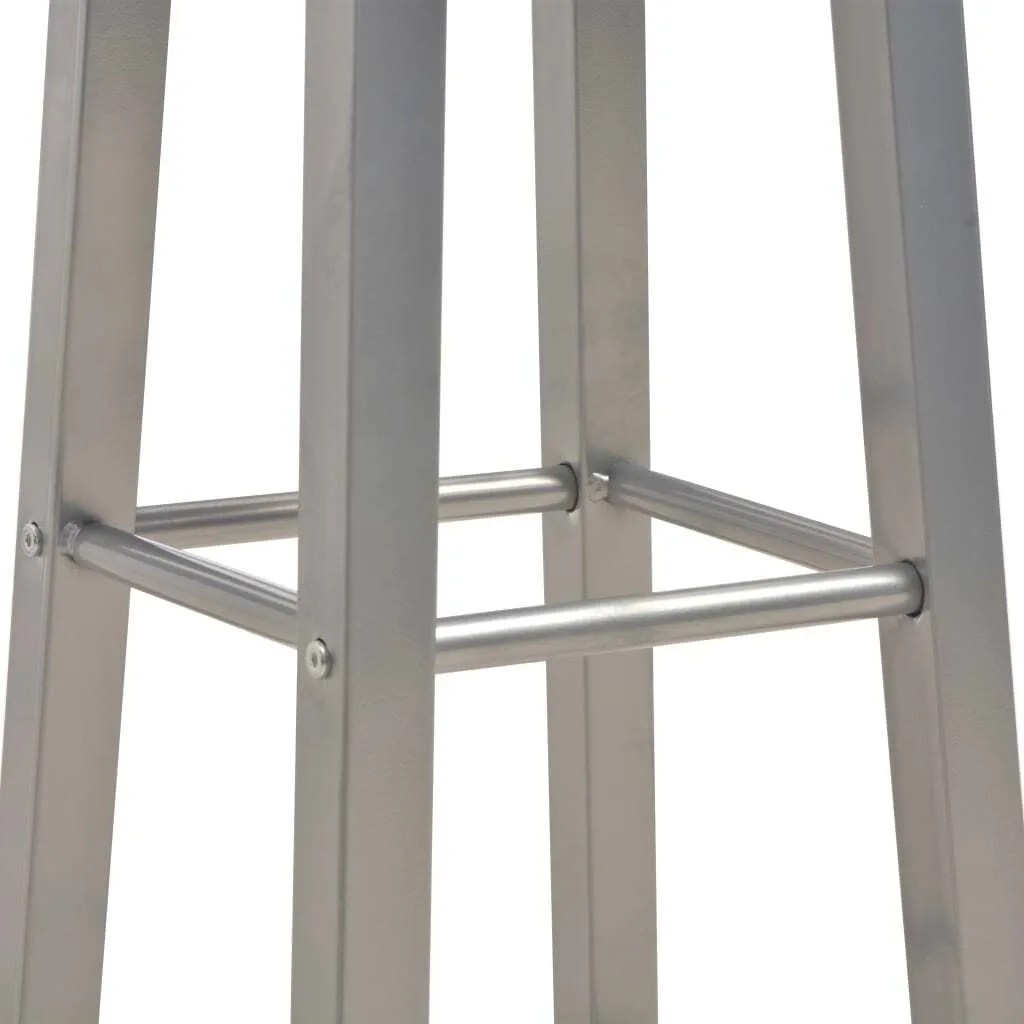 Set Bar Professionale 3 Pezzi - Acciaio Antracite e Legno per Pub - 7