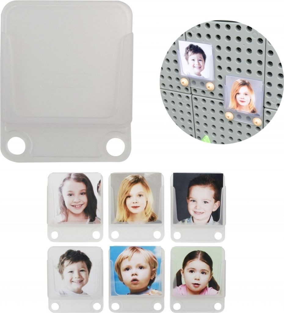 MASTERKIDZ Transparenter Halter Fotokoffer Karten 6 Stk.
