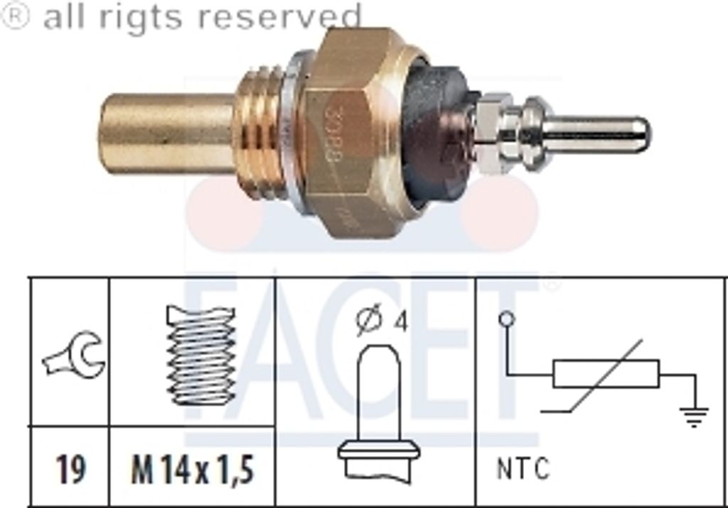 Facet Sensor, Kühlmitteltemperatur 7.3088