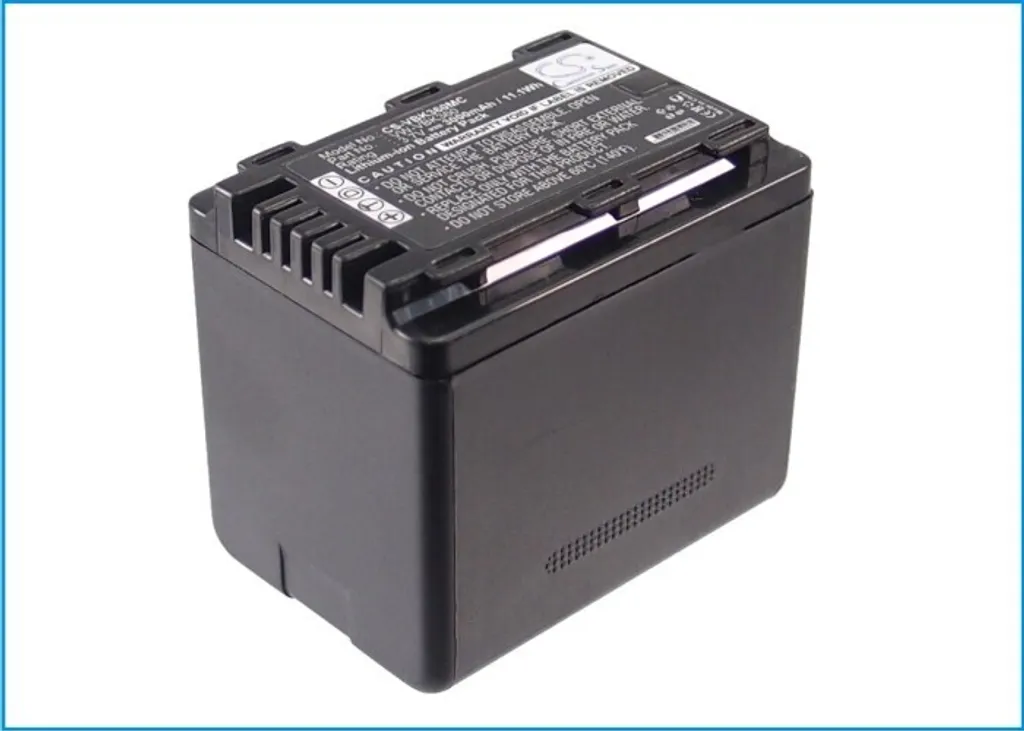 TECHTEK Batteria compatibile con [Panasonic] HC-V10, HC-V100, HC-V100M, HC-V500, HC-V500M, HC-V700, HC-V700M, HDC-HS60K, HDC-SD40, HDC-SD60, HDC-SD60