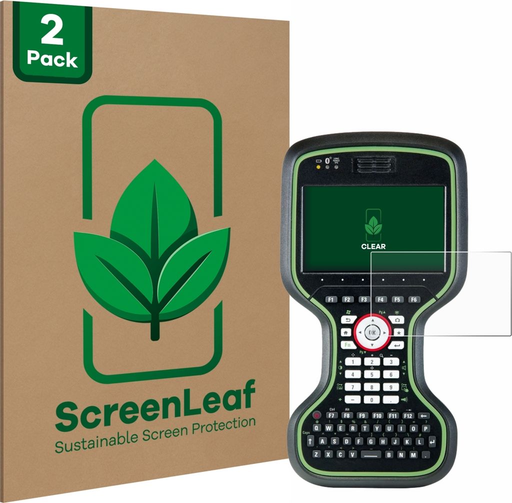 2x ScreenLeaf Schutzfolie für Leica CS20 3.75G Disto/ Viva TS16 nachhaltiger Displayschutz Display Schutz Folie Klar Transparent