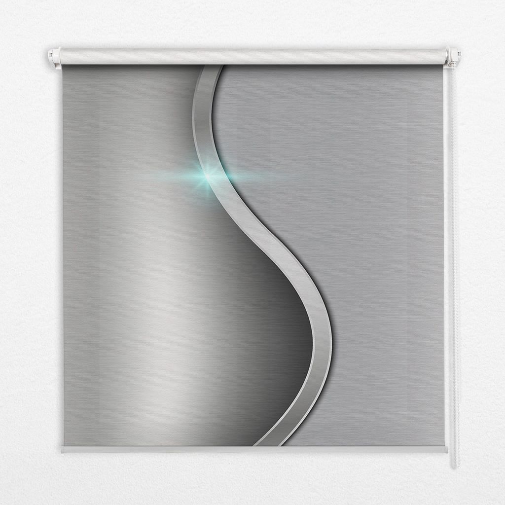 Seitenzug-Rollo Fensterrollo Jalousie - Lichtdurchlässig Springrollos - 100x140 cm - Metall