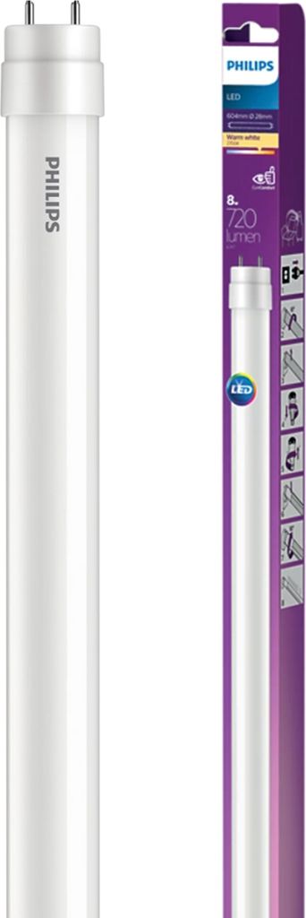 Philips LEDtube EM T8, 8 W, 18 W, G13, 720 lm, 15000 h, Produktbild 