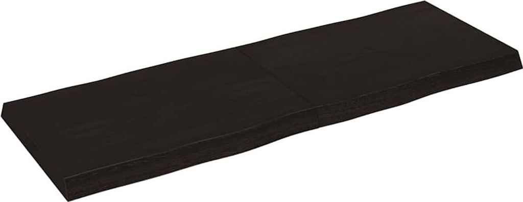 vidaXL Tischplatte 140x50x(2-6) cm Massivholz Behandelt Baumkante
