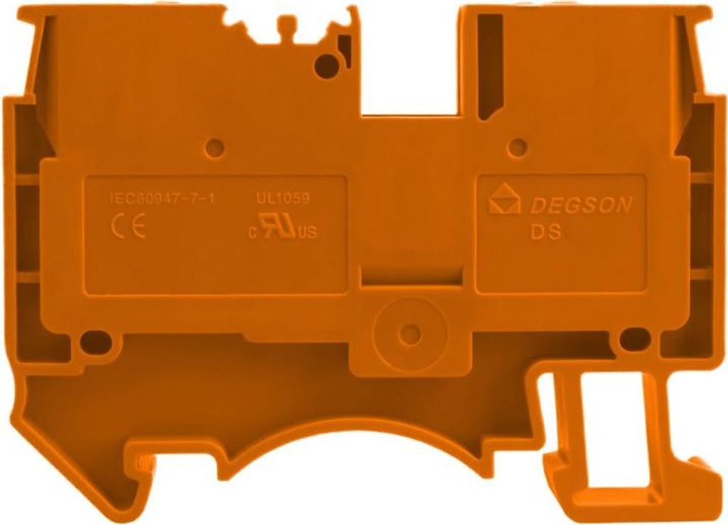 Reihenklemme 6mm2 Durchgangsklemme Orange UL 7778
