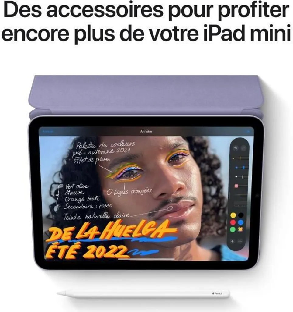 iPad mini 6 Apple 64GB Wi-Fi Starlight - Tablette de Prise de Notes Nomade - 5
