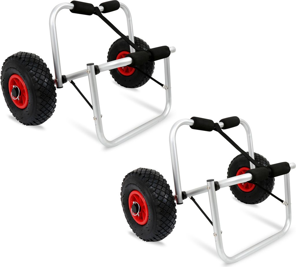 Aopunly Kajakwagen Kanuwagen Surfwagen Aluminium Kajak Kanu Bootstrailer Alu 2pcs