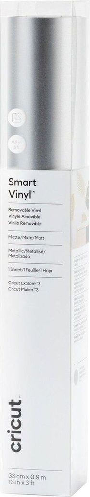 Cricut Smart Vinyl, Hitzebeständige Vinylrolle, Silber, Einfarbig, Matte, Cricut Maker 3 Cricut Explore 3, 330 mm