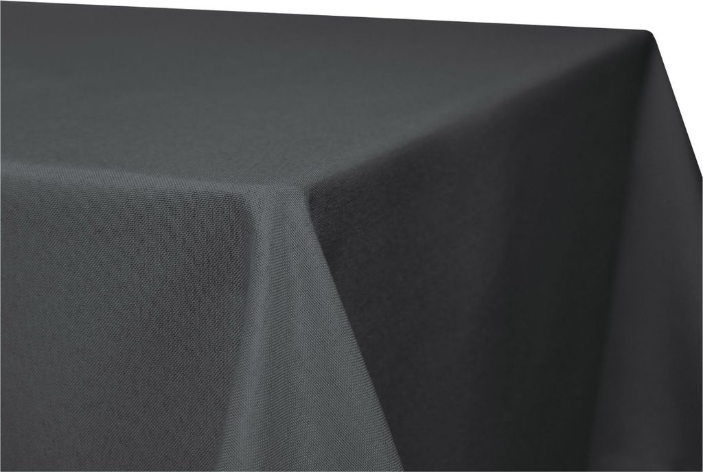 Tischdecke Leinenoptik 90x90 cm eckig beschichtet wasserabweisend Lotuseffekt schmutzabweisend anthrazit