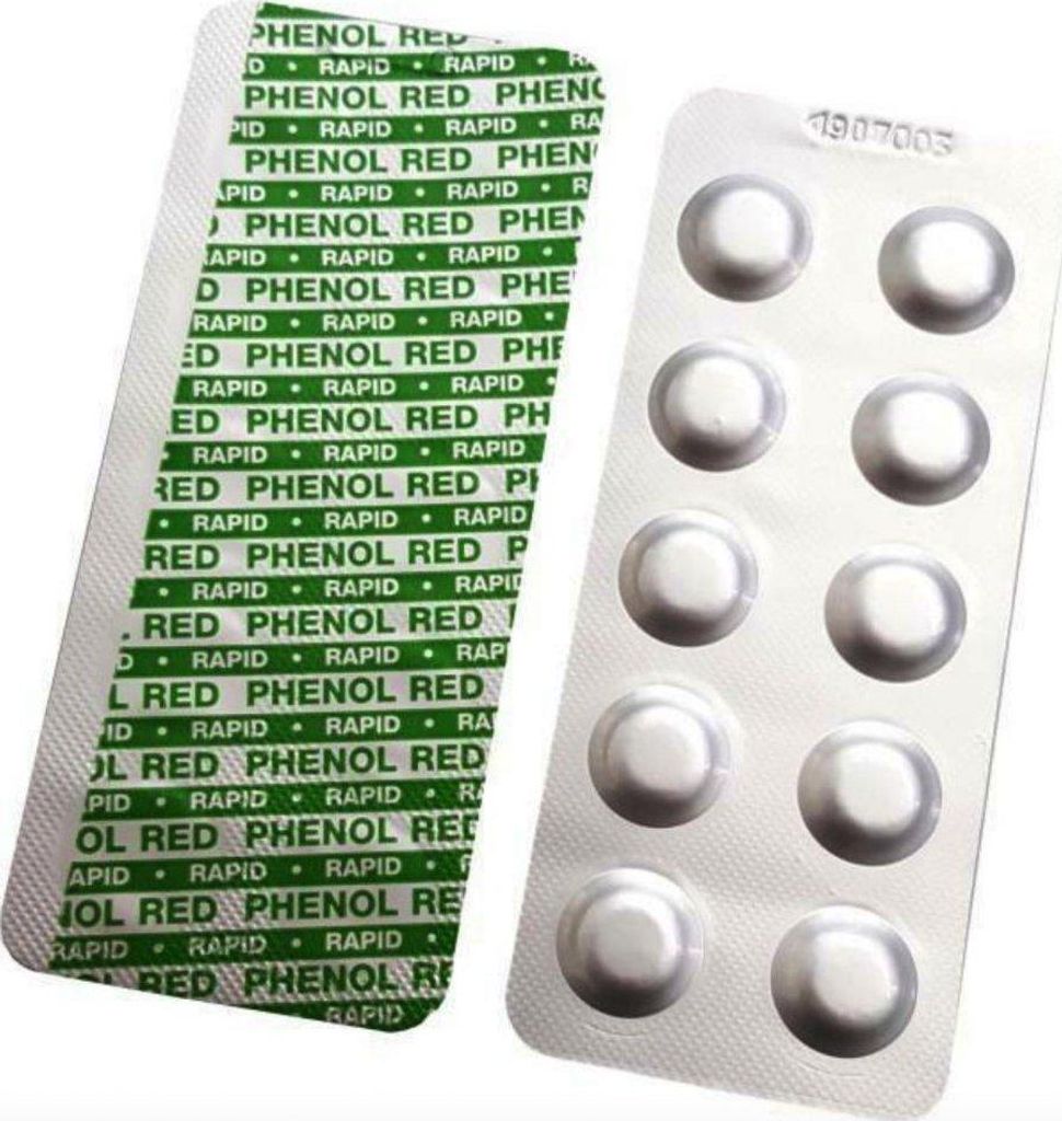 W'eau Pooltest Phenol Red pH Testtabletten Manuell 100 Produktbild 