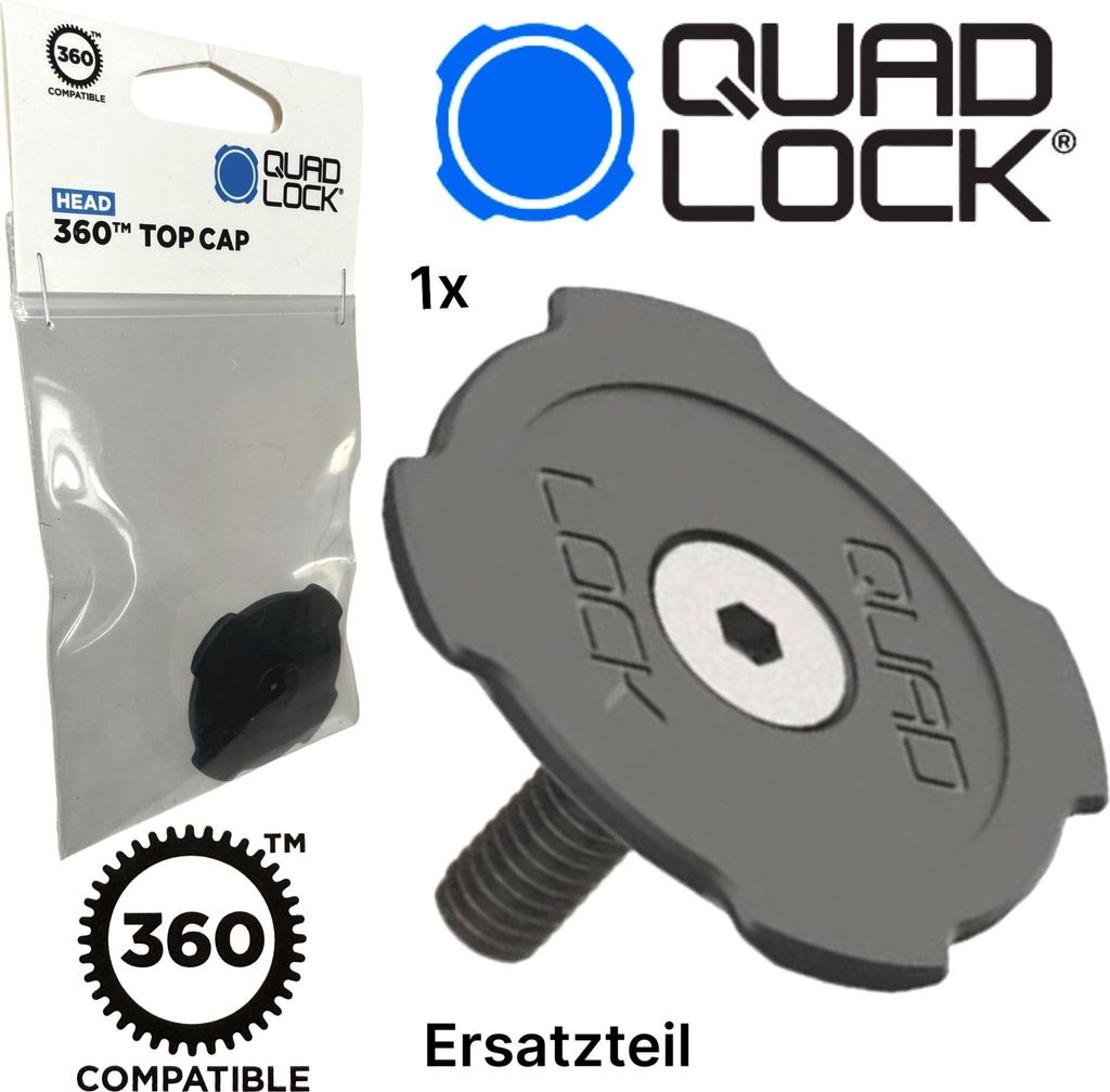 QUAD LOCK 360 Top Cap Verschlusskopf Ersatzteil Halteplatte Produktbild 