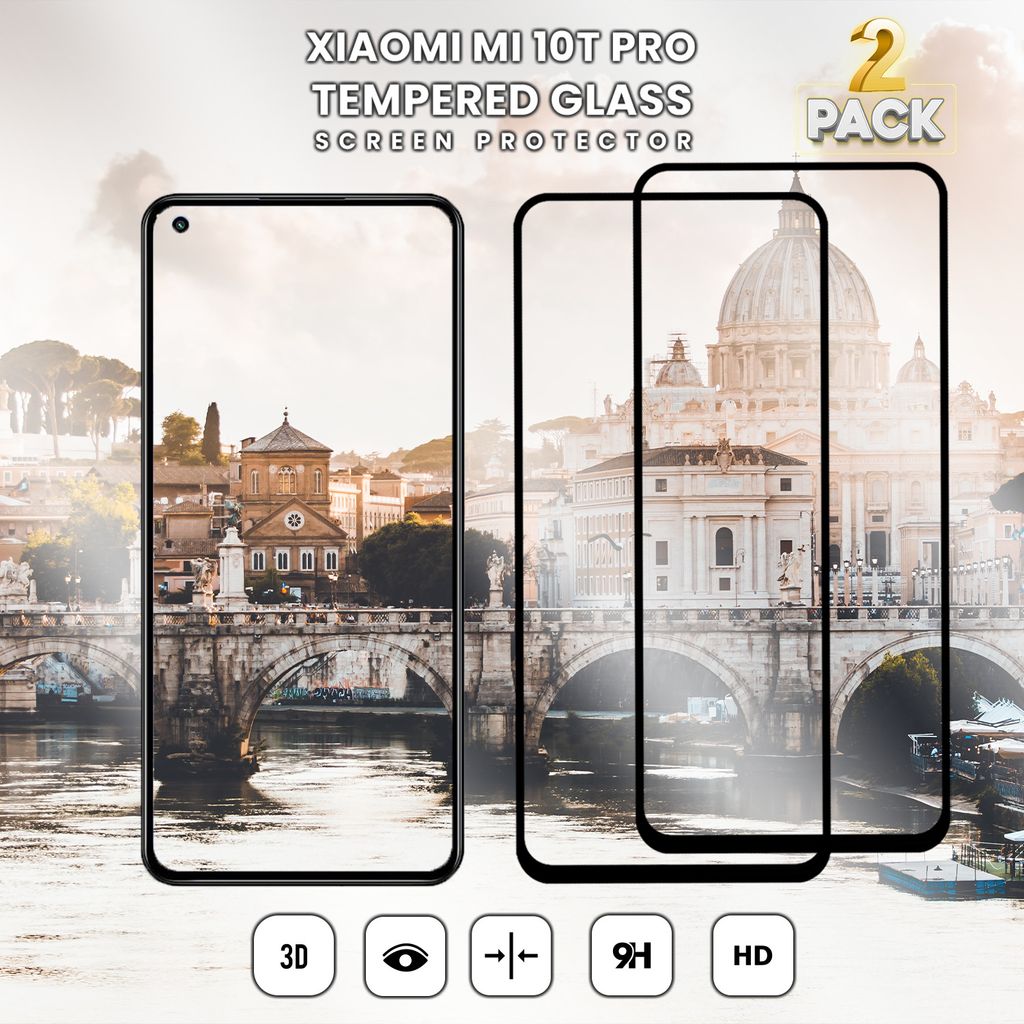 2-Pack Xiaomi MI 10T Pro - Tvrzené sklo 9H - Vysoce Obrázek produktu 