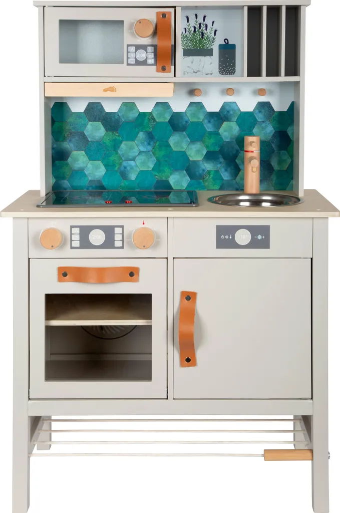 Small Foot Jeu de cuisine en bois Tasty Grey pour enfants dès 3 ans