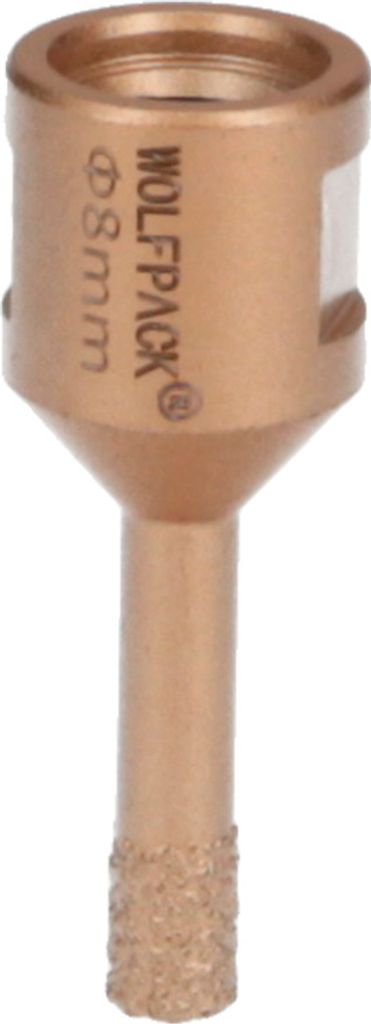 Diamantkrone für Schleifer Ø 8 mm. M14-Gewindeanschluss. Trockenschnitt