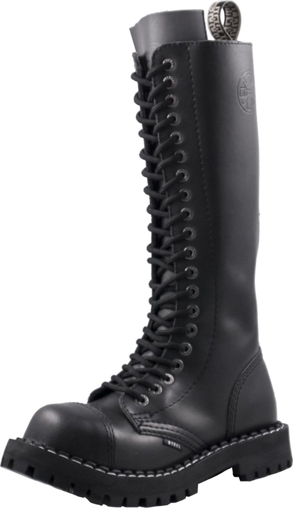 Steel - Full Black, 20-Loch Boots Größe: 39 Produktbild 