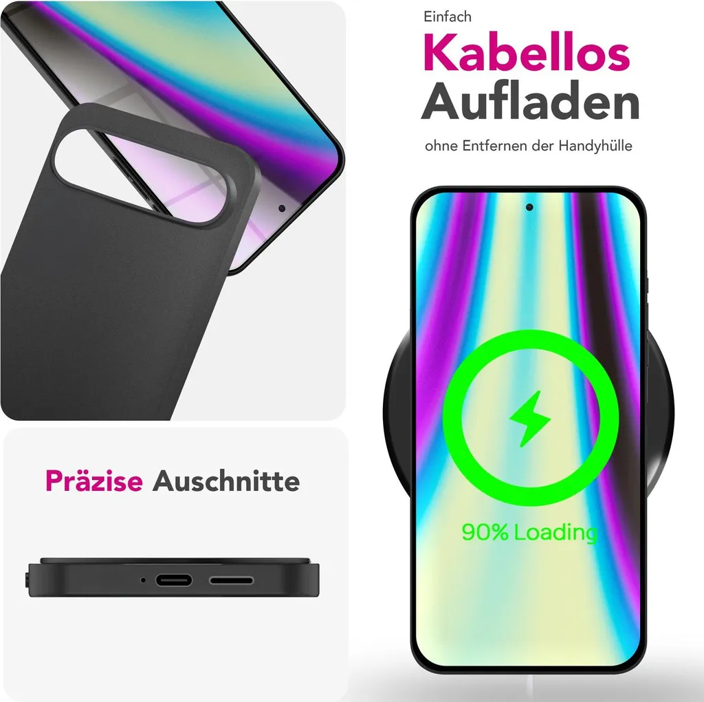 mumbi Custodia Compatibile con Google Pixel, Nero