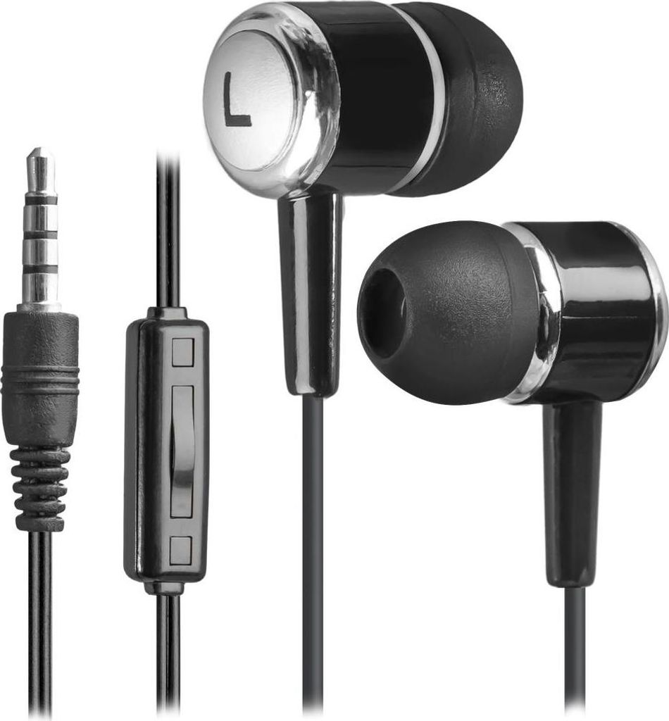 Neu Defender PULSE 427 In-Ear-Kopfhörer mit Mikrofon, 4-polig, schwarz
