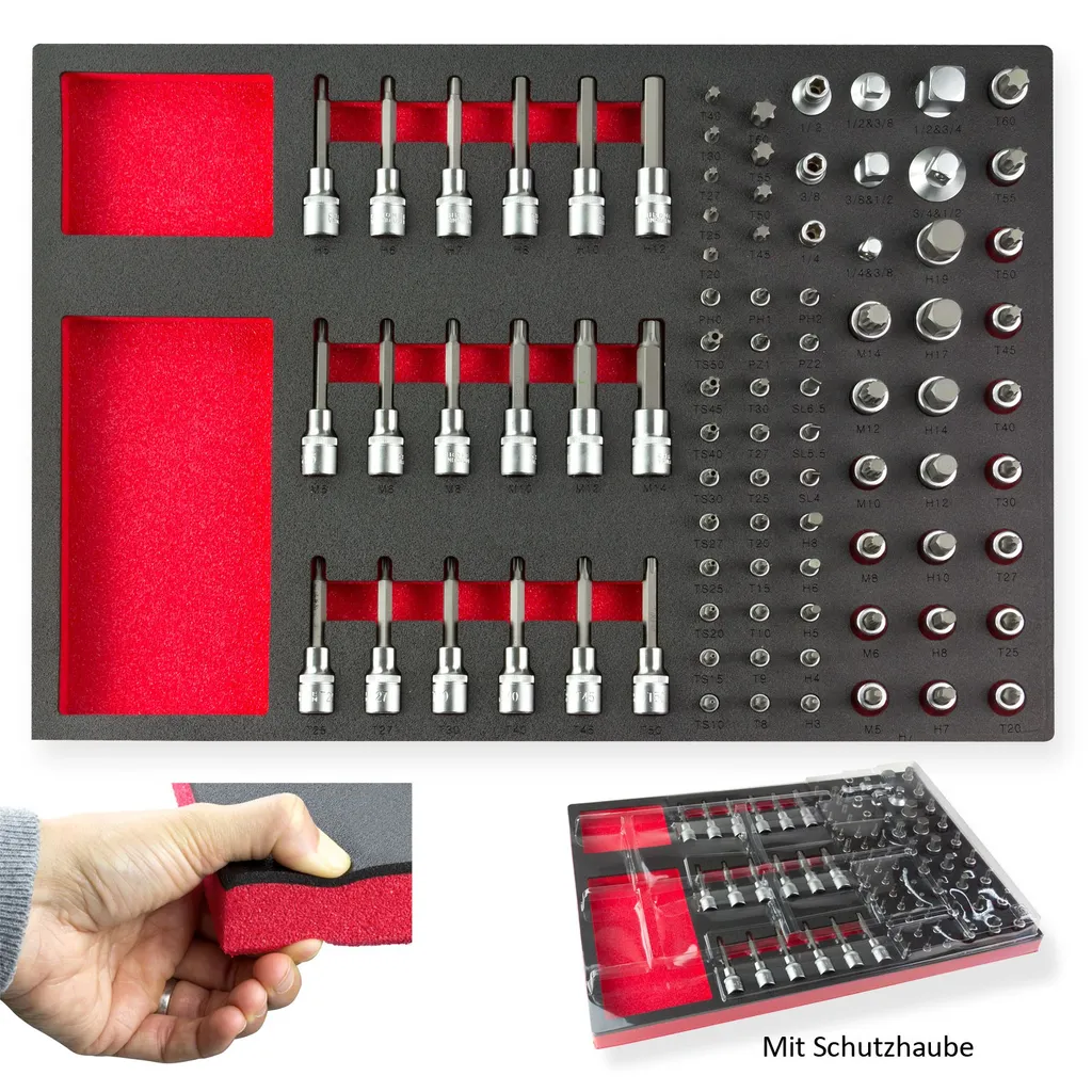 Composition d'outillage 87 pièces en module pour servante d'atelier - 6
