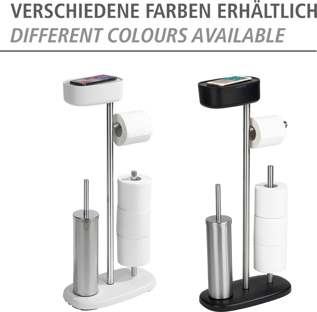 WENKO WC-Garnitur Rivazza weiß Metall Produktbild 5