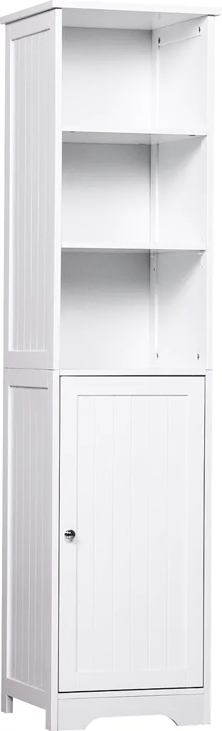 Armoire de rangement compacte avec 3 compartiments ouverts