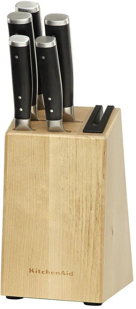 Ceppo di coltelli KitchenAid Gourmet in legno di betulla - Immagine del prodotto 