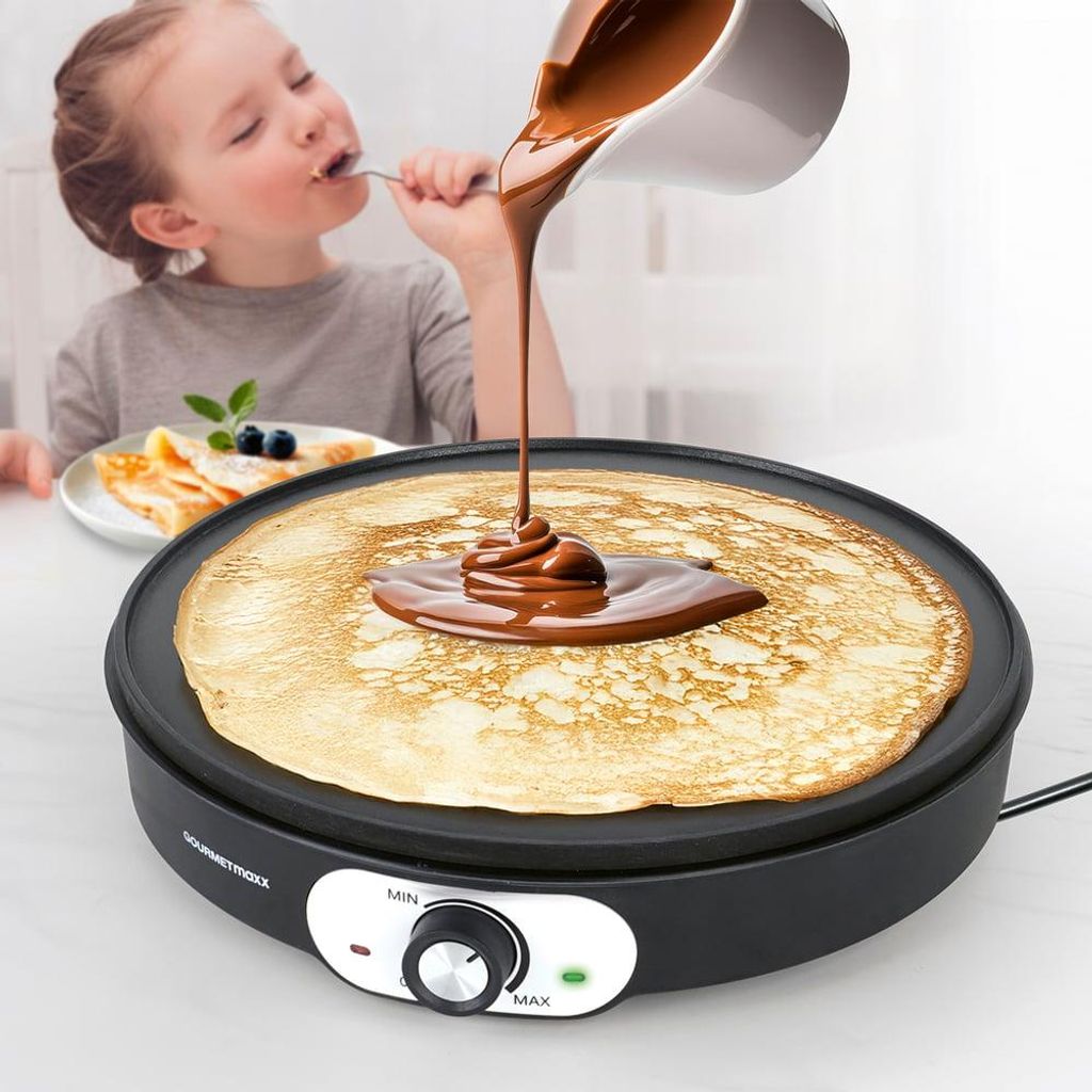 GOURMETmaxx Crepe Maker 1200W schwarz, Küchenhelfer, Produktbild 