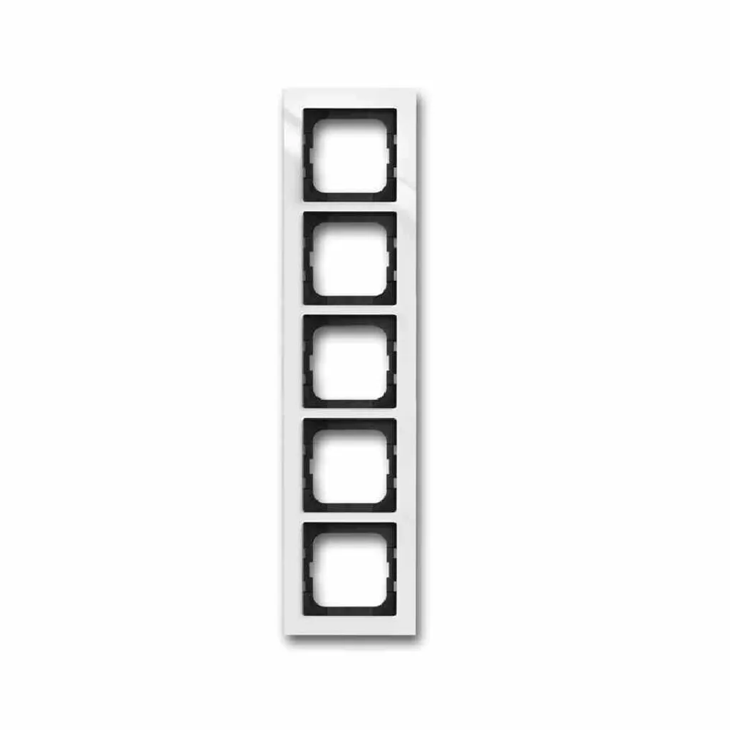 Busch-Jaeger 1754-0-4347 Plaque de Recouvrement 5 Postes Blanc Pur