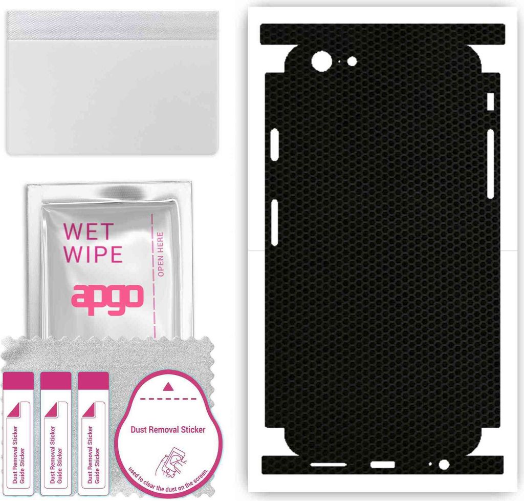 apgo Rückseite + Seiten Schutzfolie, Skin, kompatibel mit Apple iPhone 6s, Hinten Displayschutzfolie aus Vinylfolie, kratzfest, einfache Montage -...
