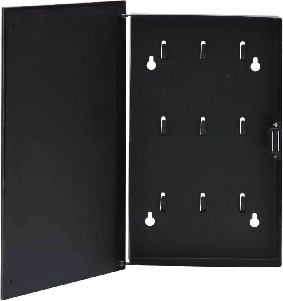 Schránka na kľúče s magnetickou tabuľou čierna 30x20x5,5 cm Obrázok produktu 1