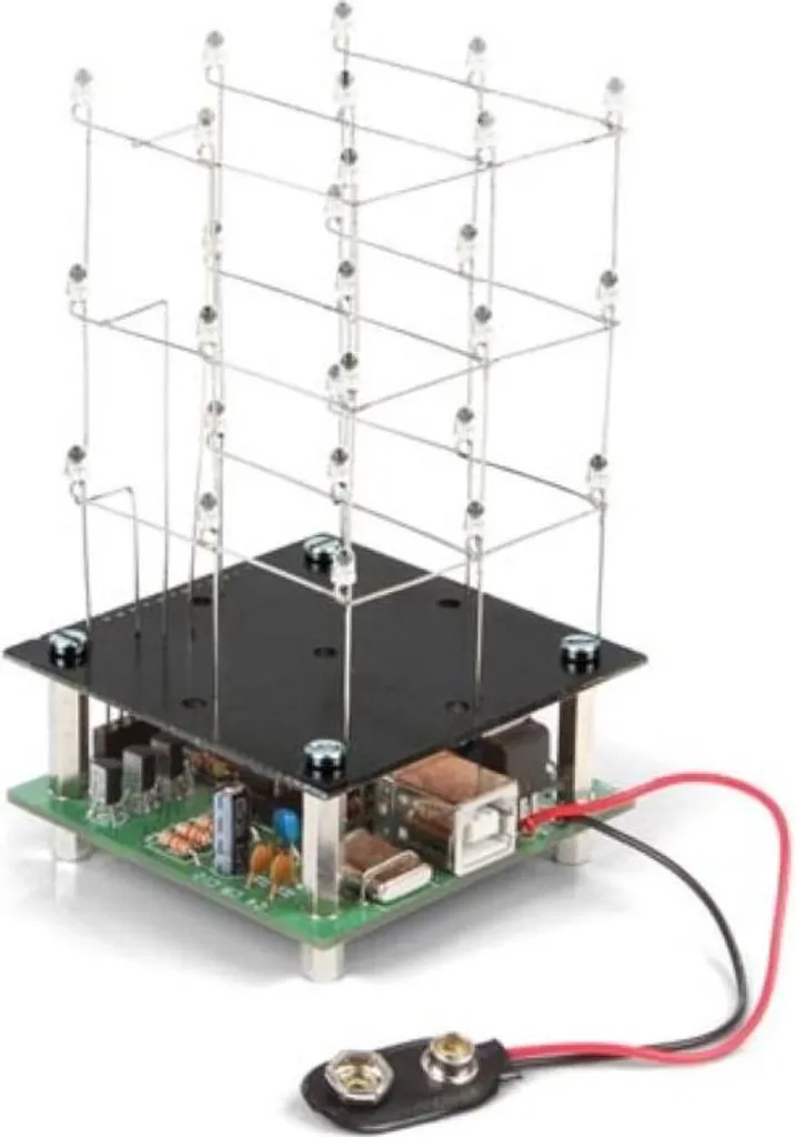 Cube à Led 3D 3x3x3 Idéal pour Apprendre l'Électronique et le Codage