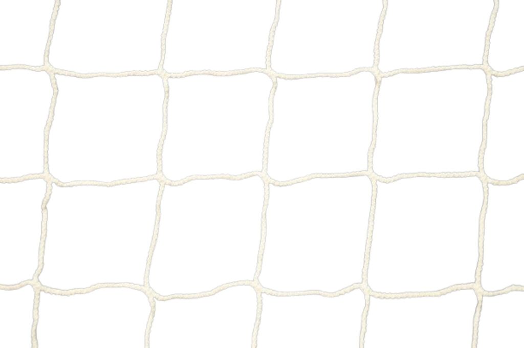 11er Fußballtornetz 3mm - Weiß - Für Tor 7,32 x 2,44 x 2 x 2 m.