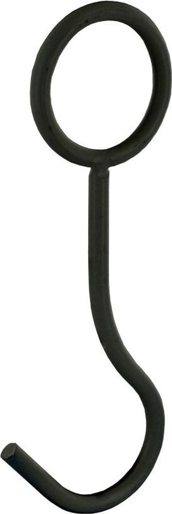 Schwarzer Aufhängehaken, 4,5 mm lang