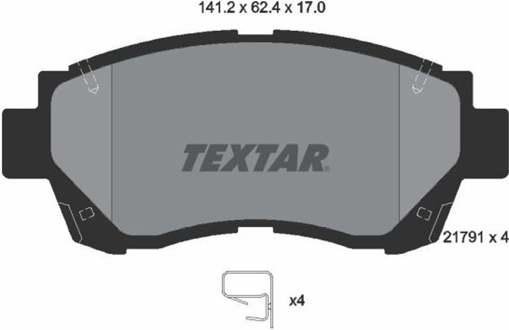 Textar Bremsbeläge vorne für Lexus ES LS Toyota Camry Celica Sumitomo-Bremse