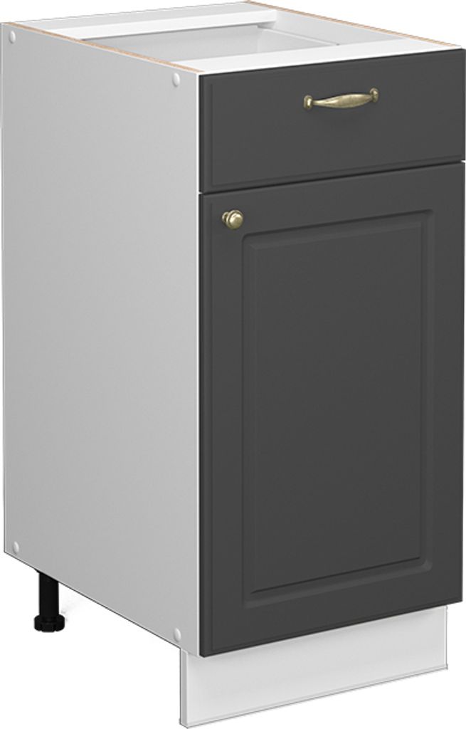 Küchenunterschrank Vicco Fame-Line Anthrazit-Gold 40 cm Produktbild 